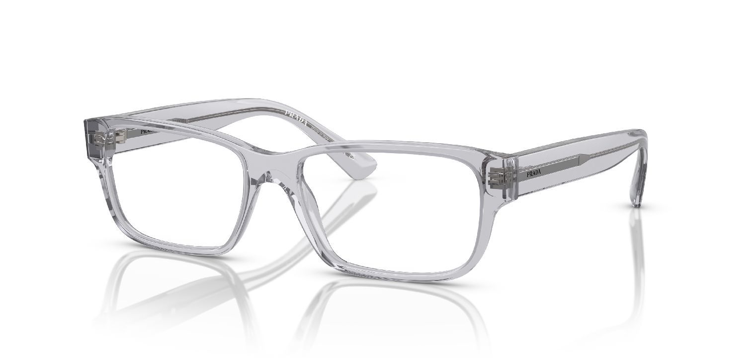Prada Quadratisch Brillen 0PR 18ZV Grau für Herr