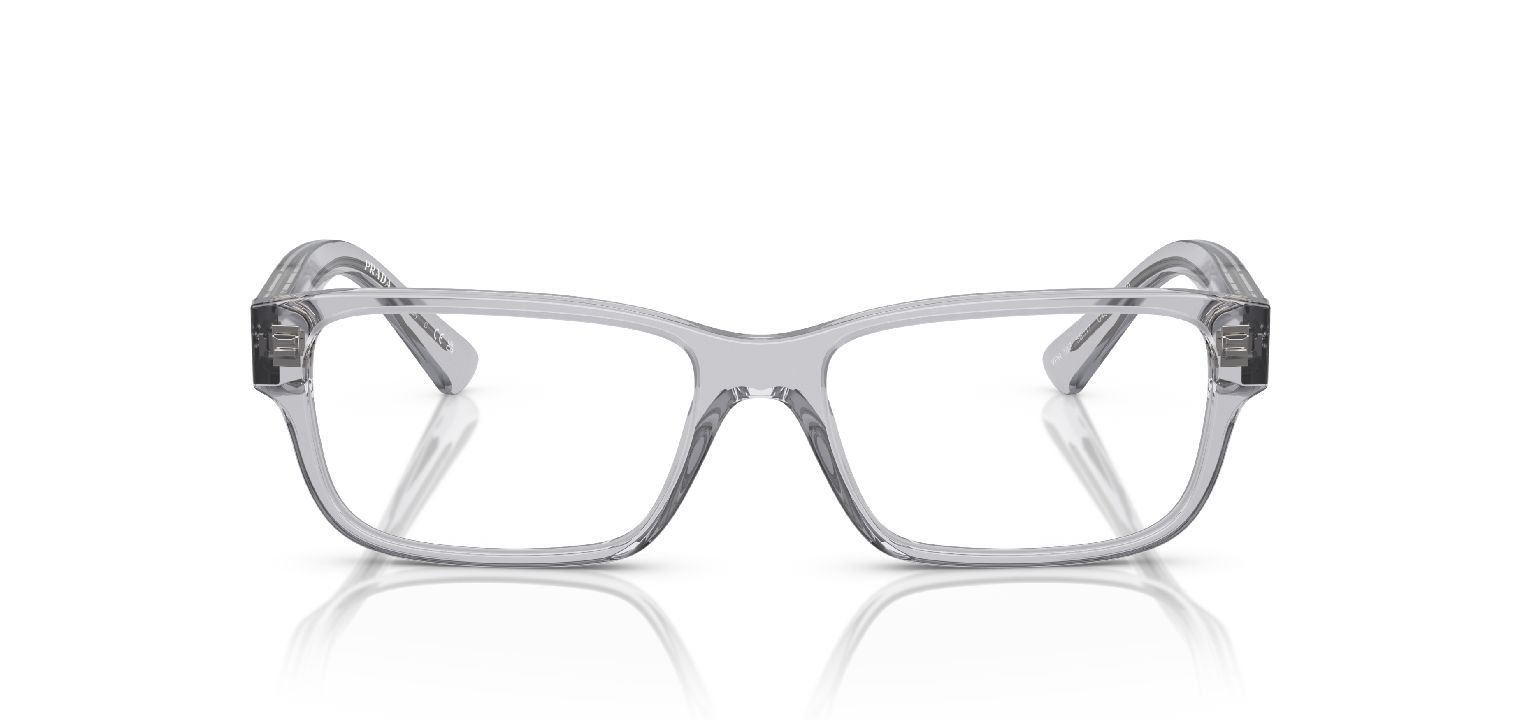 Prada Rectangle Eyeglasses 0PR 18ZV Grey for Man