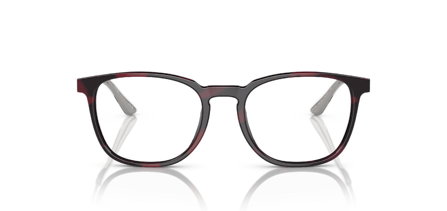 Prada Quadratisch Brillen 0PR 19ZV Rot für Herren