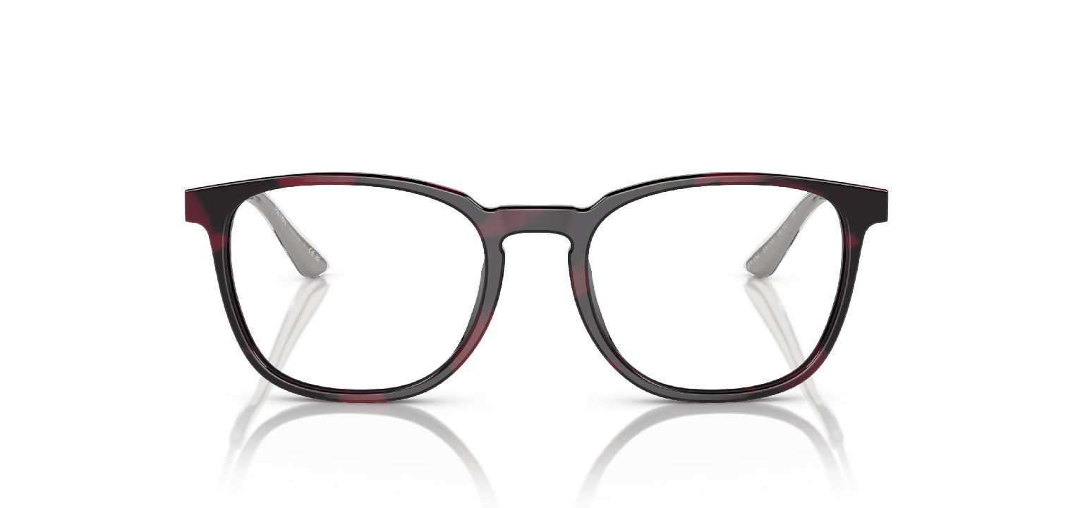 Prada Carré Eyeglasses 0PR 19ZV Red for Man