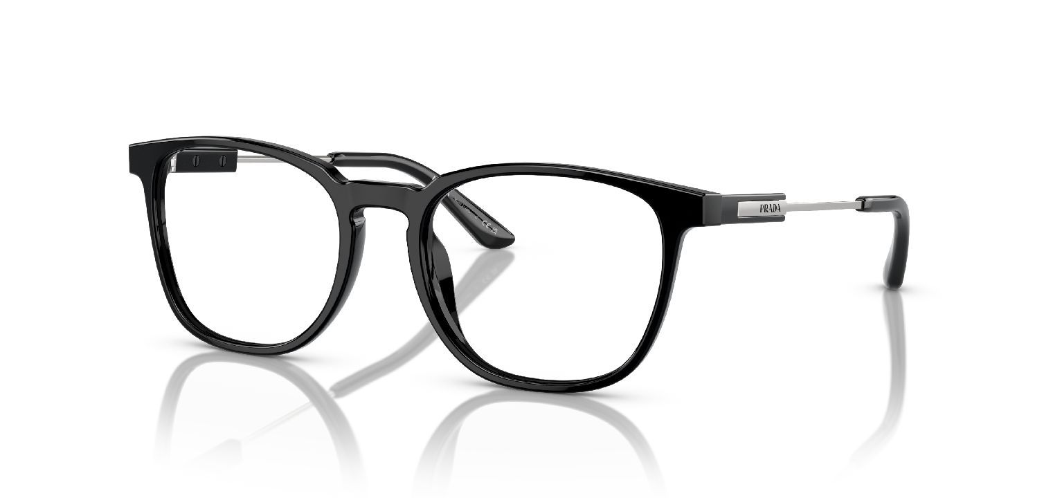 Lunettes de vue Prada Carré 0PR 19ZV Noir pour Homme