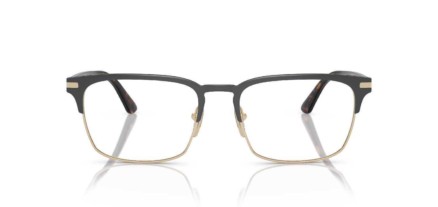 Prada Rectangle Eyeglasses 0PR 58ZV Grey for Man