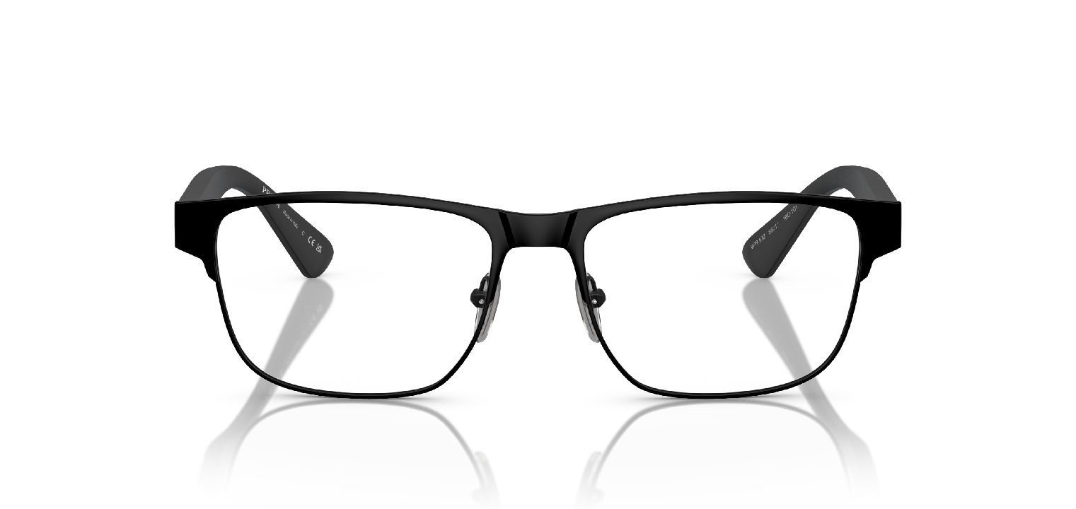 Prada Carré Eyeglasses 0PR 57ZV Black for Man