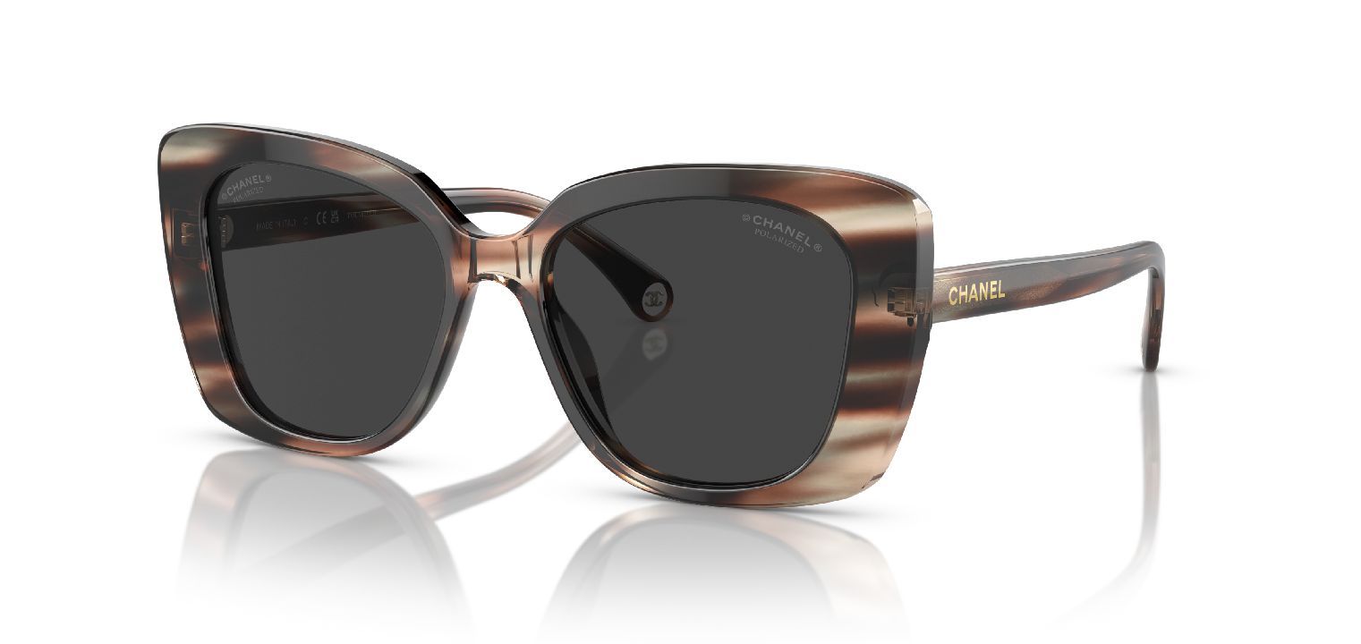 Chanel Rechteckig Sonnenbrillen 0CH5504 Grau für Dame