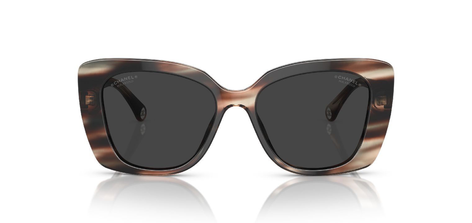 Chanel Rechteckig Sonnenbrillen 0CH5504 Grau für Dame