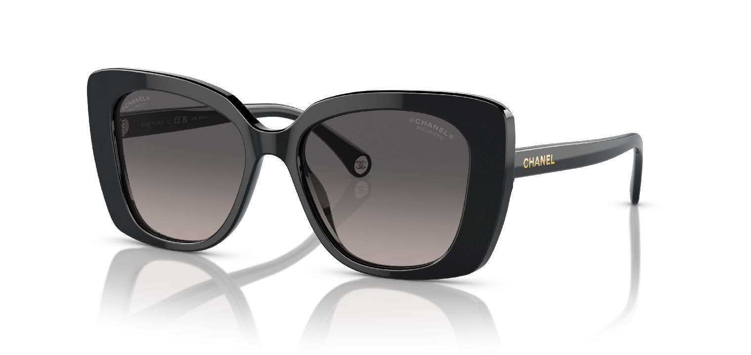 Lunettes de soleil Chanel Rectangle 0CH5504 Noir pour Femme