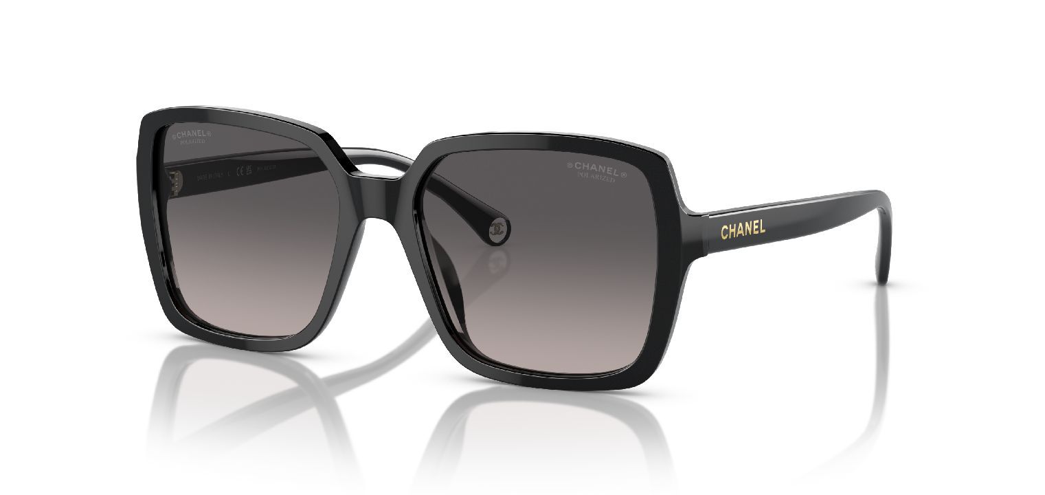 Chanel Rechteckig Sonnenbrillen 0CH5505 Schwarz für Dame