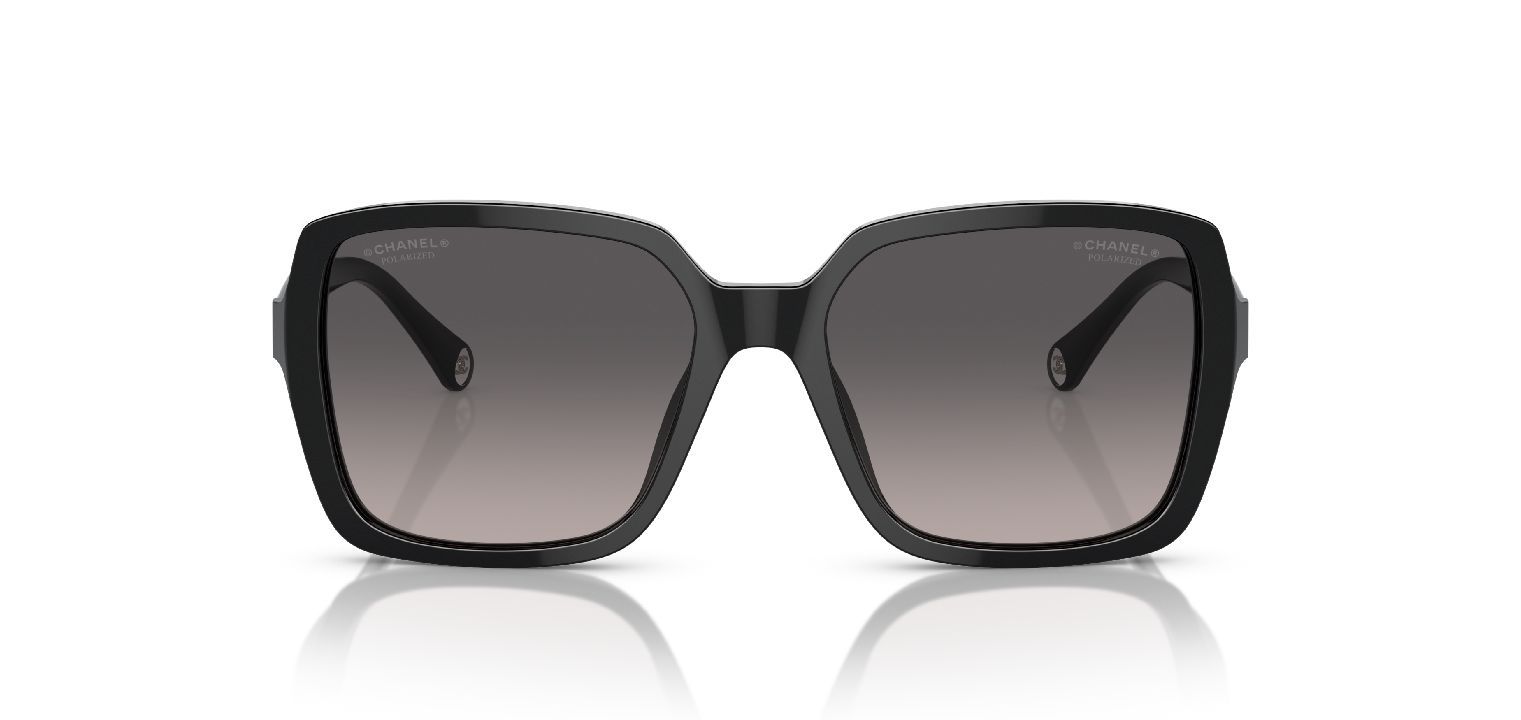 Chanel Rechteckig Sonnenbrillen 0CH5505 Schwarz für Dame