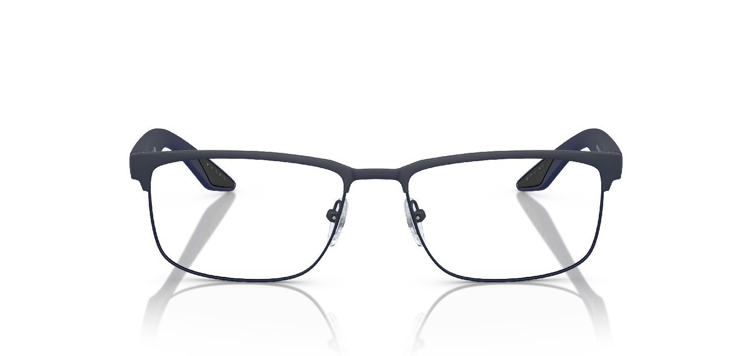 Lunettes de vue Prada Linea Rossa Rectangle 0PS 51PV Bleu pour Homme