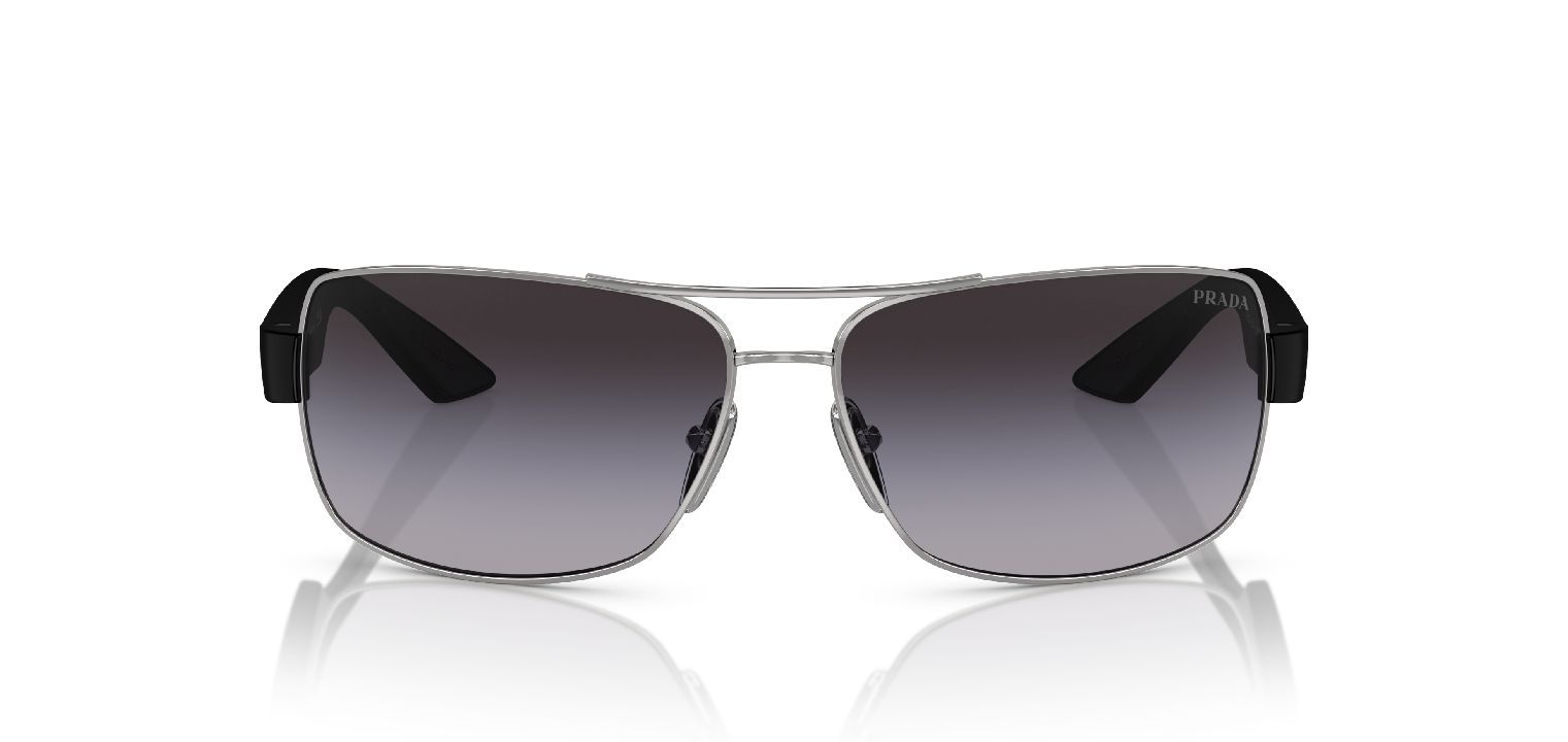 Prada Linea Rossa Quadratisch Sonnenbrillen 0PS 50ZS Sillber für Herren