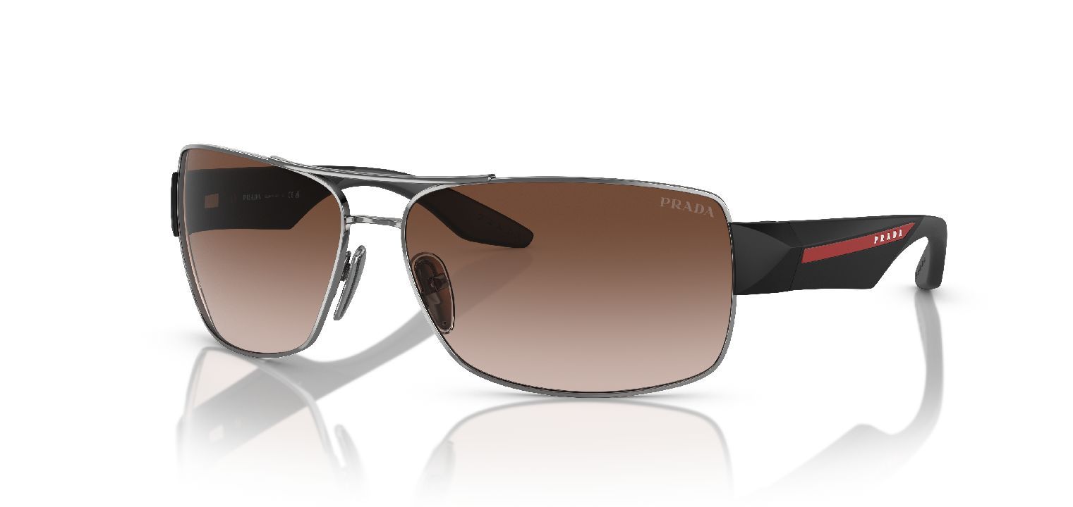 Prada Linea Rossa Quadratisch Sonnenbrillen 0PS 50ZS Grau für Herren