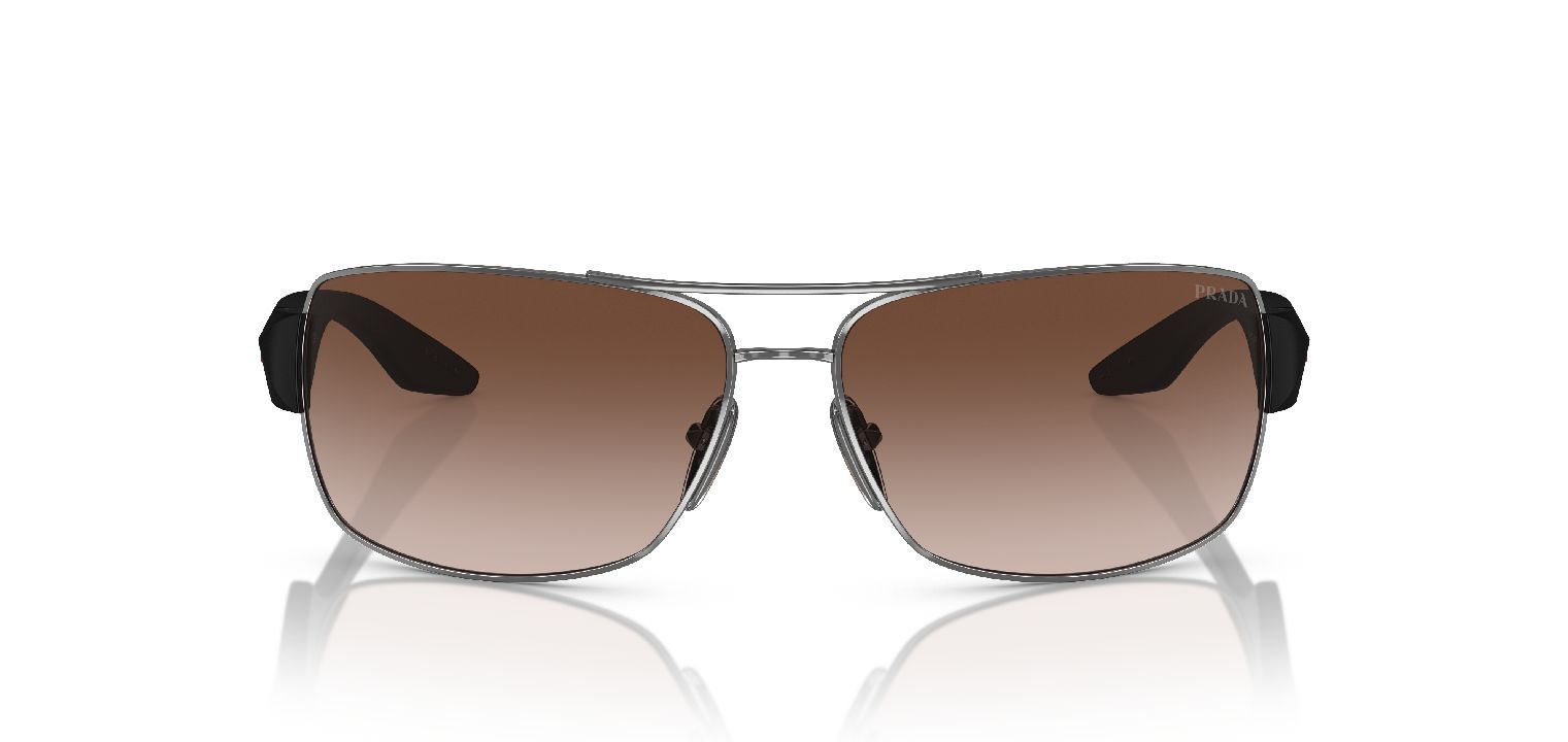 Prada Linea Rossa Quadratisch Sonnenbrillen 0PS 50ZS Grau für Herren
