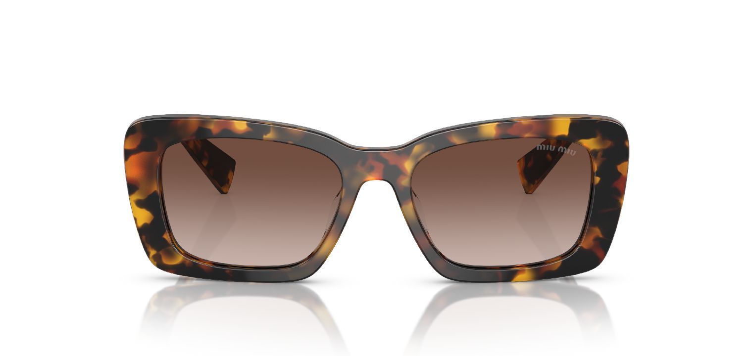 Miu Miu Rectangle Sunglasses 0MU 07YS Tortoise shell for Woman