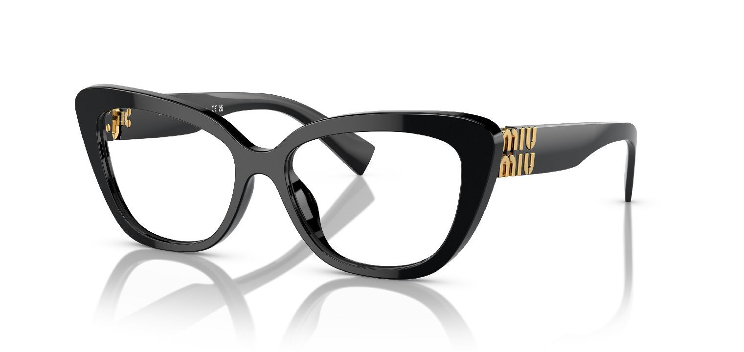 Miu Miu Schmetterling Brillen 0MU 05VV Schwarz für Dame