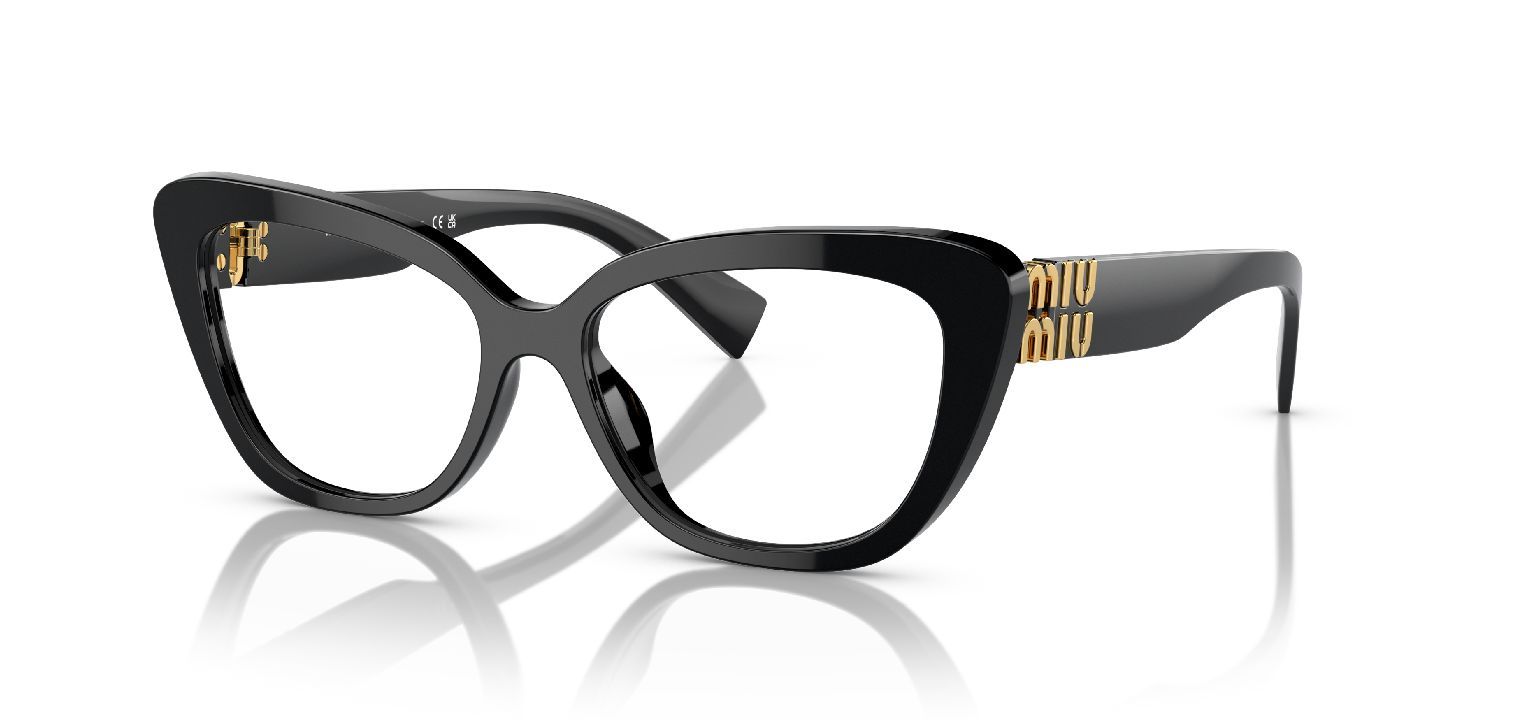 Lunettes de vue Miu Miu Papillon 0MU 05VV Noir pour Femme