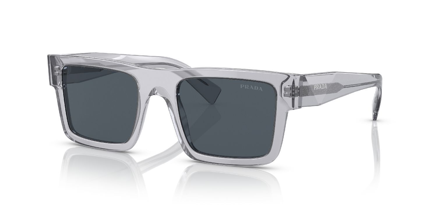 Prada Rectangle Sunglasses 0PR 19WS Grey for Man