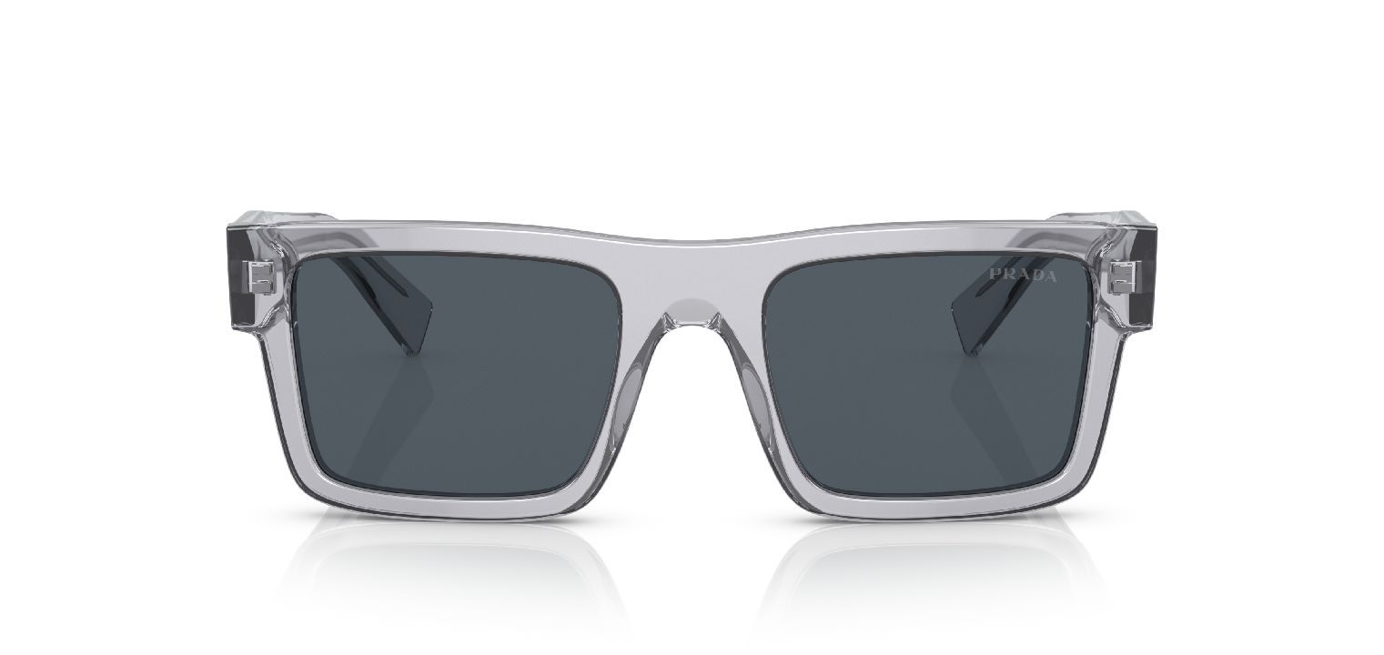 Prada Rechteckig Sonnenbrillen 0PR 19WS Grau für Herren