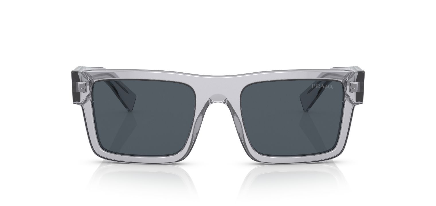 Prada Rechteckig Sonnenbrillen 0PR 19WS Grau für Herren