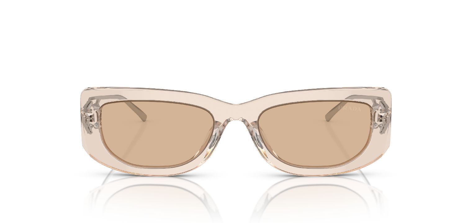 Prada Rectangle Sunglasses 0PR 14YS Beige for Woman