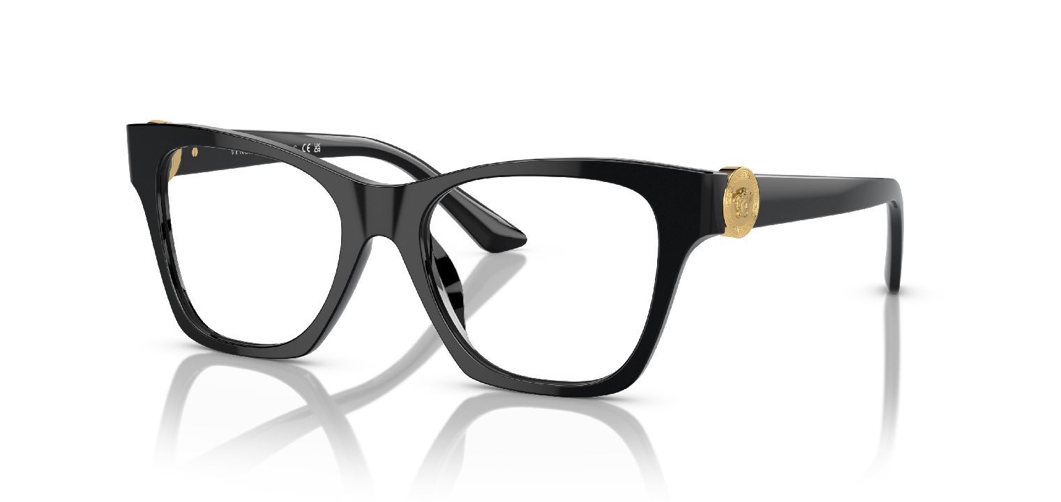 Versace Cat Eye Eyeglasses 0VE3341U Black for Woman