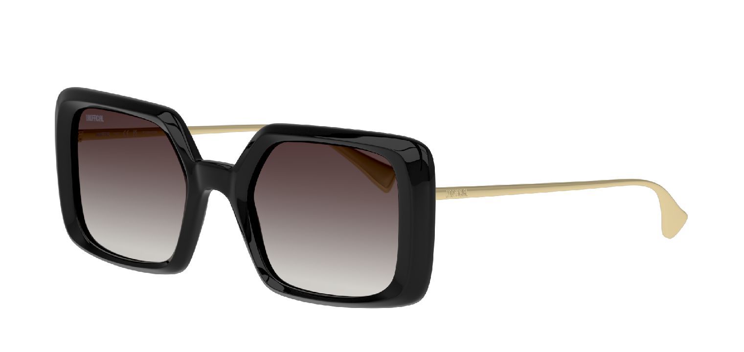 Unofficial Rectangle Sunglasses 0UO6166 Black for Woman