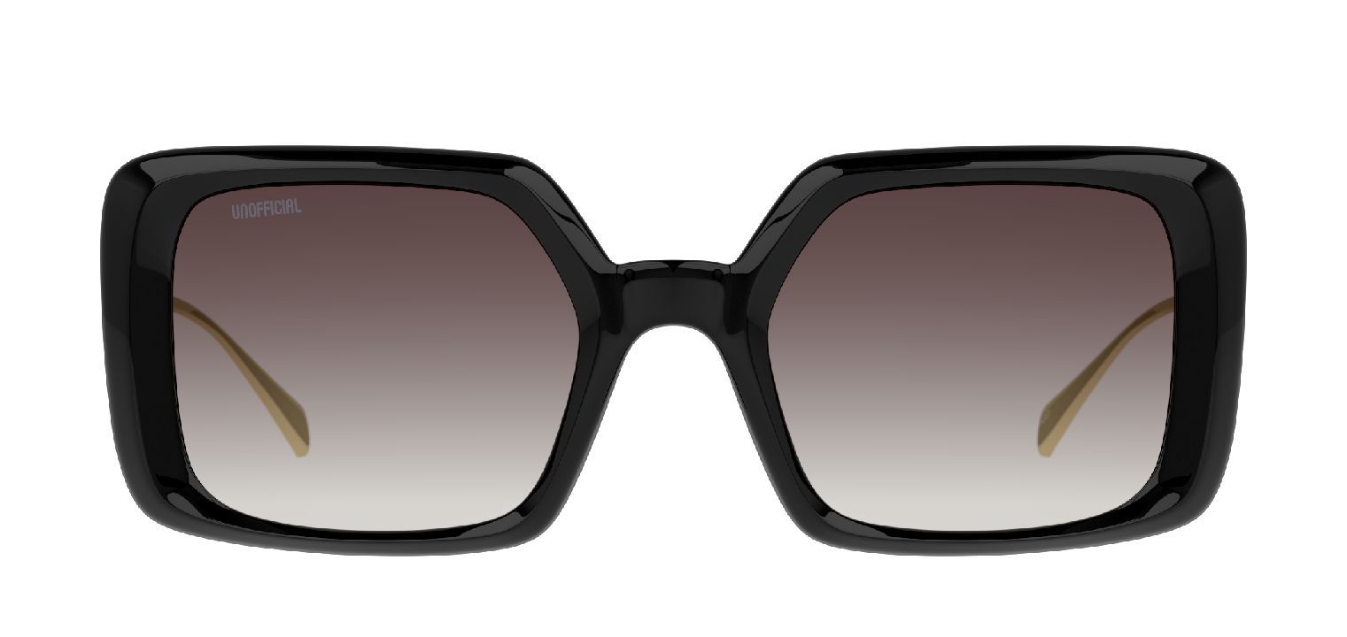 Unofficial Rectangle Sunglasses 0UO6166 Black for Woman