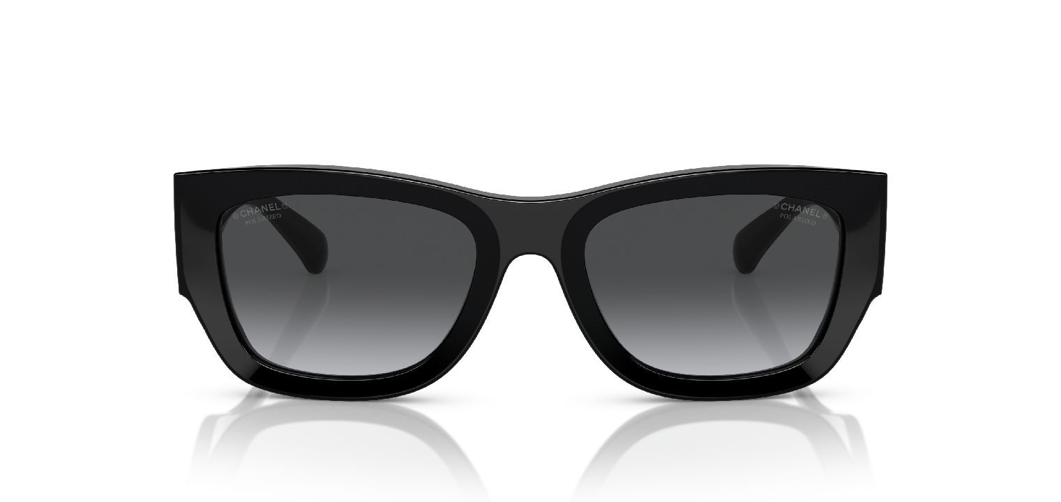 Chanel Rectangle Sunglasses 0CH5507 Black for Woman