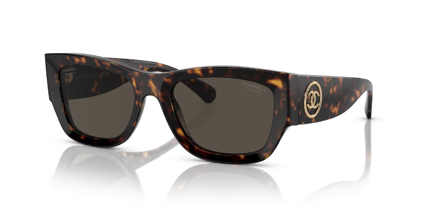 Chanel Rechteckig Sonnenbrillen 0CH5507 Schildpatt für Dame