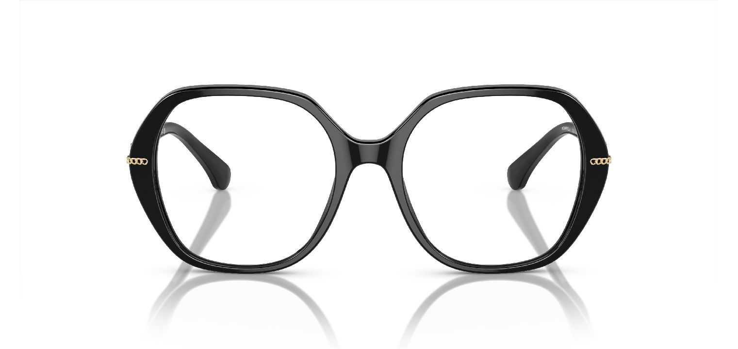 Chanel Round Eyeglasses 0CH3458 Black for Woman