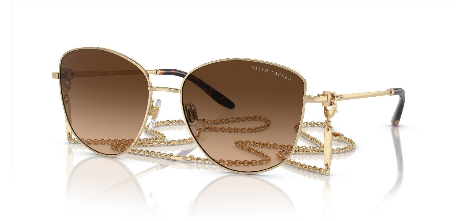 Ralph Lauren Rund Sonnenbrillen 0RL7079 Gold für Damen