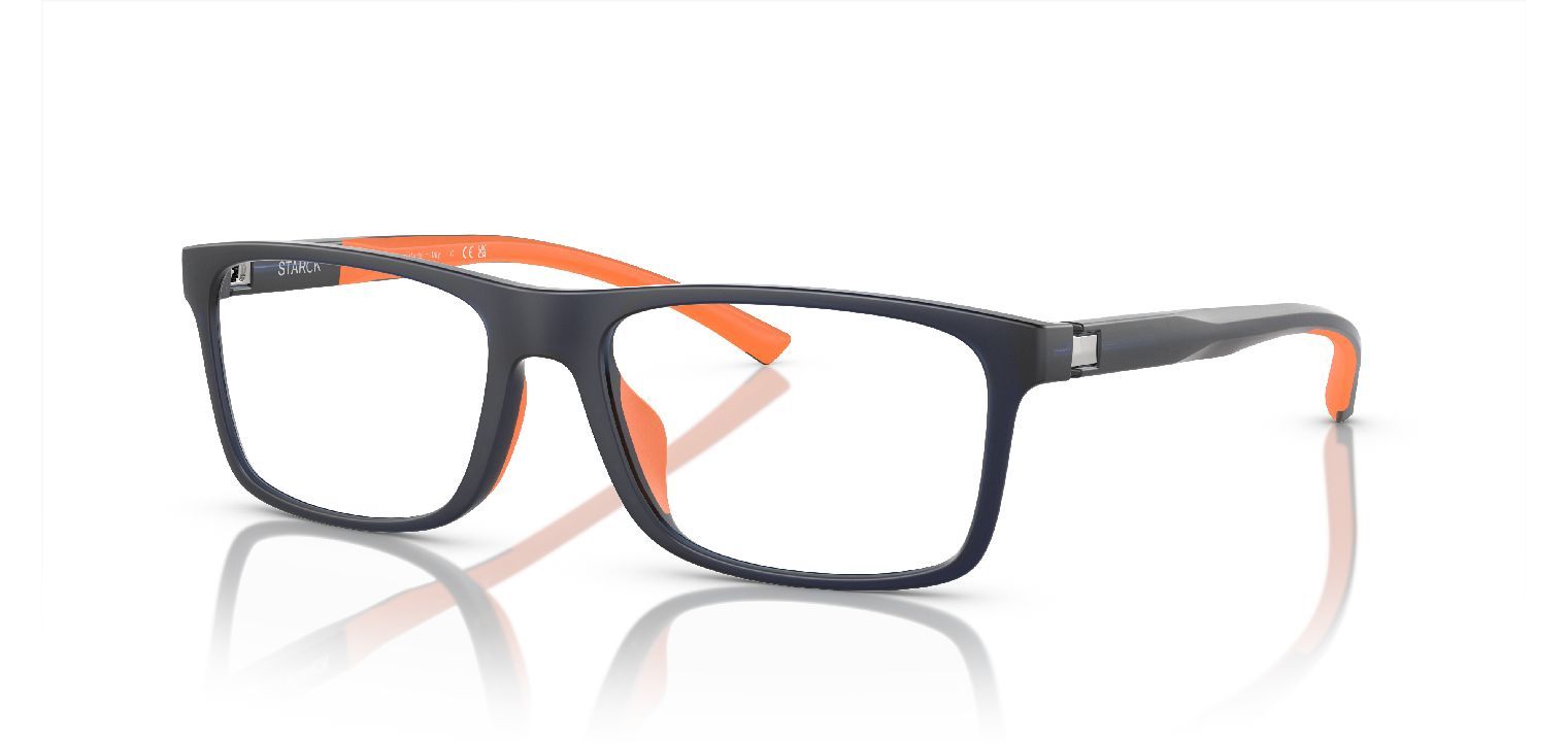 Philippe Starck Rectangle Eyeglasses 0SH3096 Blue for Man