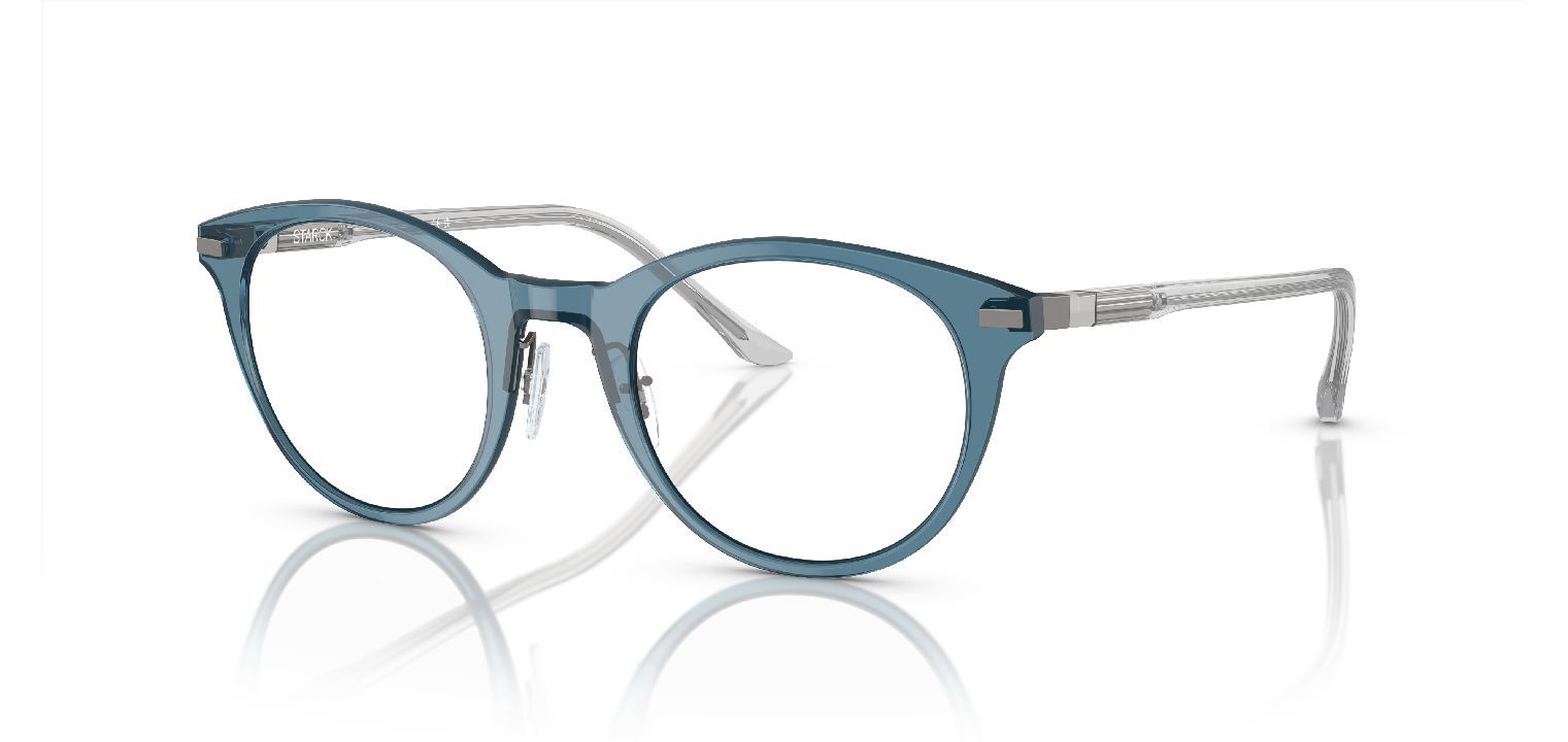Philippe Starck Rund Brillen 0SH2080 Blau für Herr