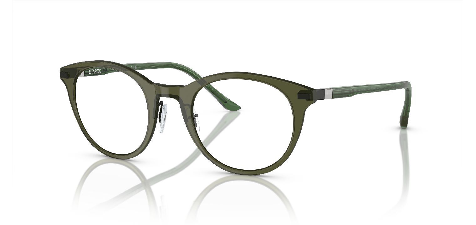 Lunettes de vue Philippe Starck Ronde 0SH2080 Vert pour Homme