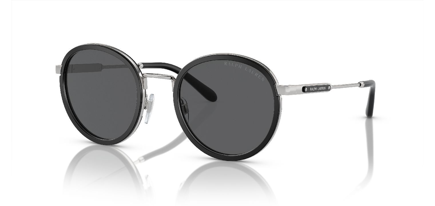 Ralph Lauren Round Sunglasses 0RL7081 Black for Man