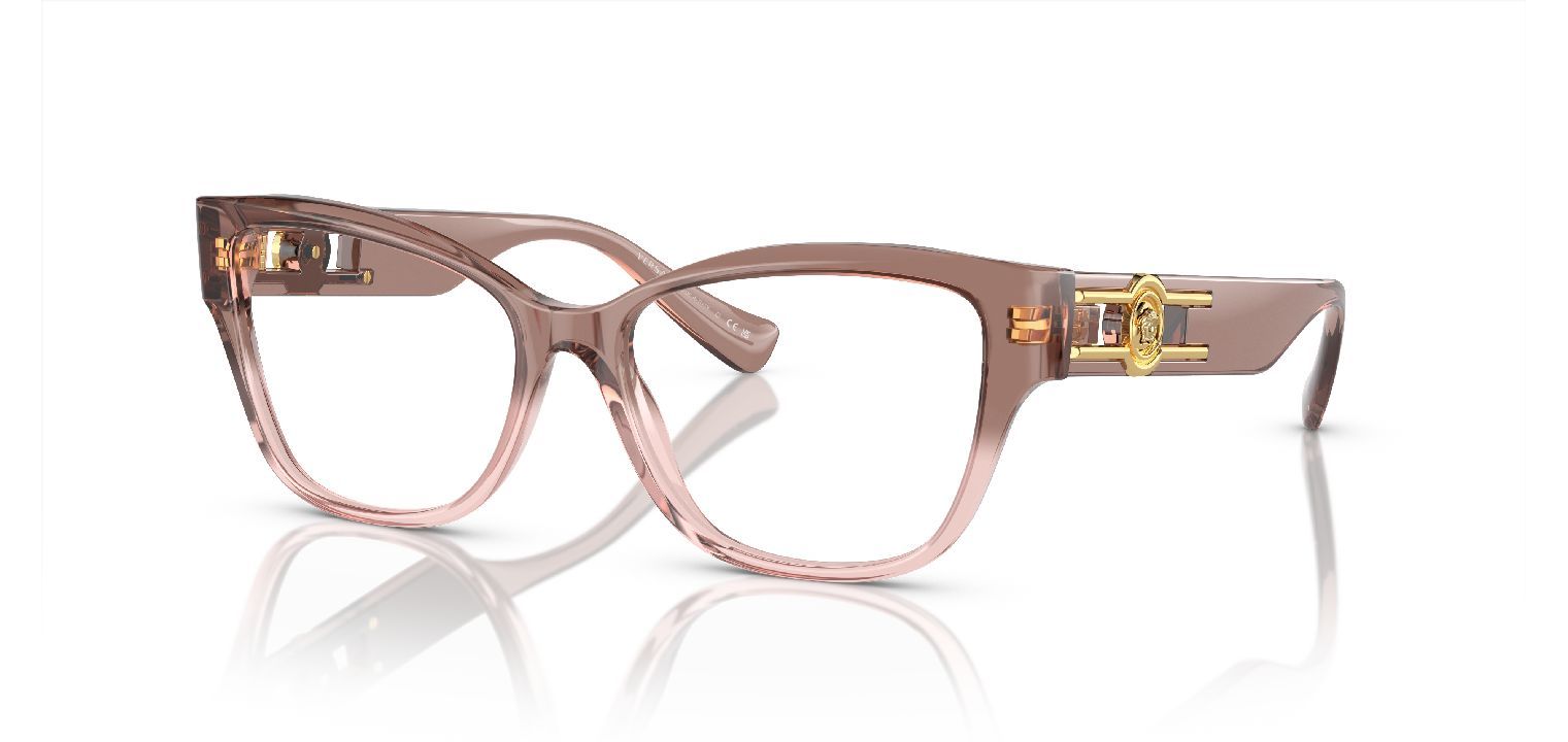 Versace Quadratisch Brillen 0VE3347 Rosa für Dame