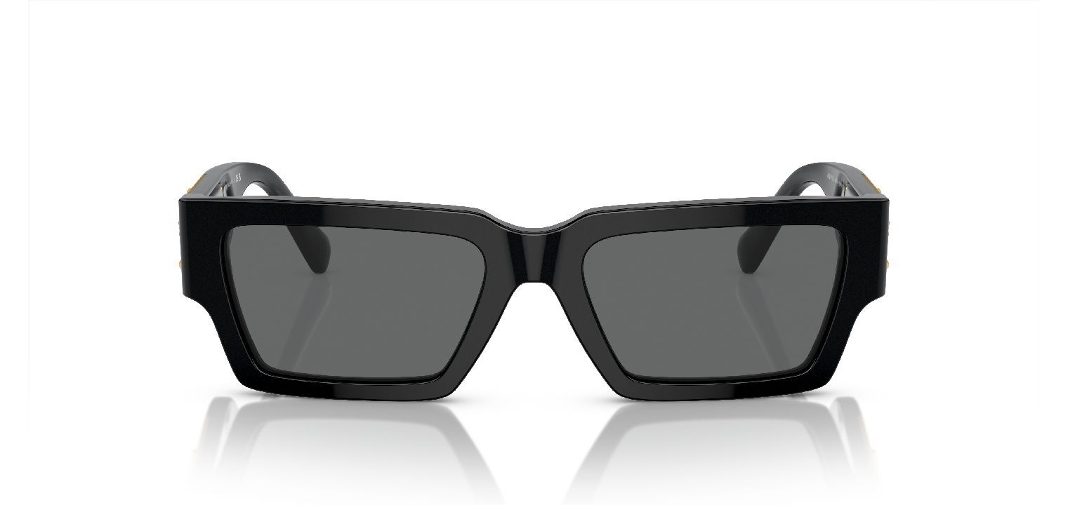 Versace Rectangle Sunglasses 0VE4459 Black for Unisex