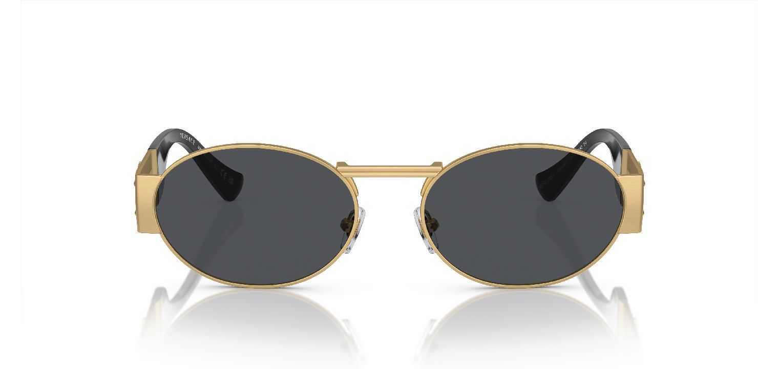 Versace Oval Sonnenbrillen 0VE2264 Gold für Herr-Dame