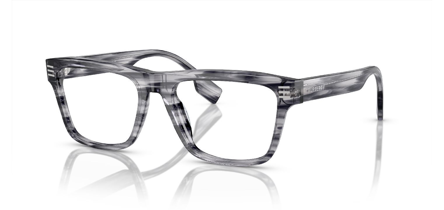 Lunettes de vue Burberry Carré 0BE2387 Gris pour Homme