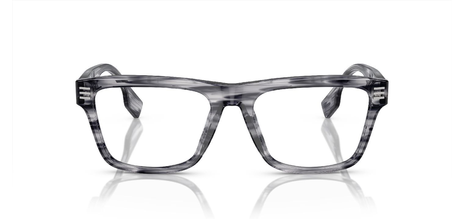 Lunettes de vue Burberry Carré 0BE2387 Gris pour Homme