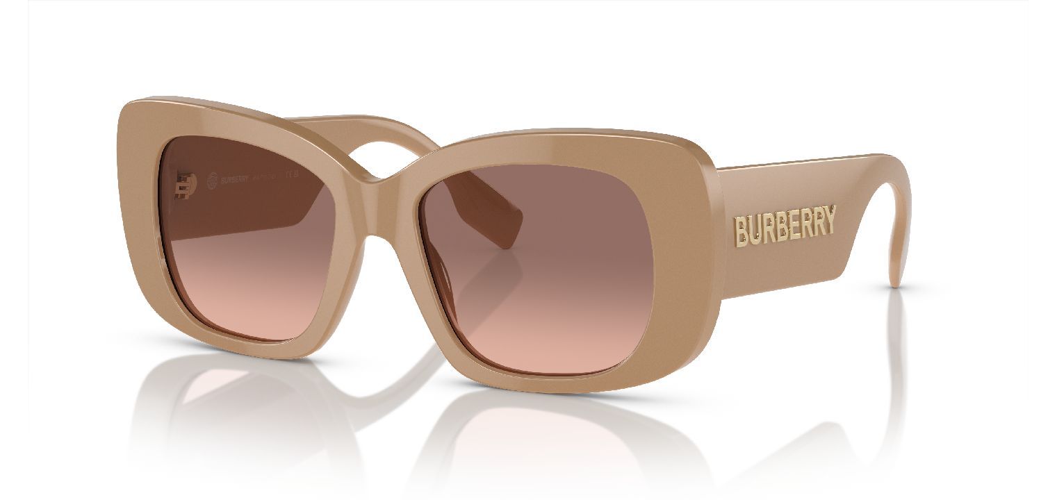 Lunettes de soleil Burberry Carré 0BE4410 Beige pour Femme