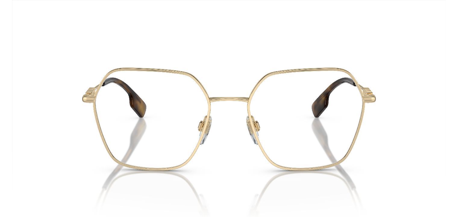 Burberry Carré Eyeglasses 0BE1381 Gold for Woman