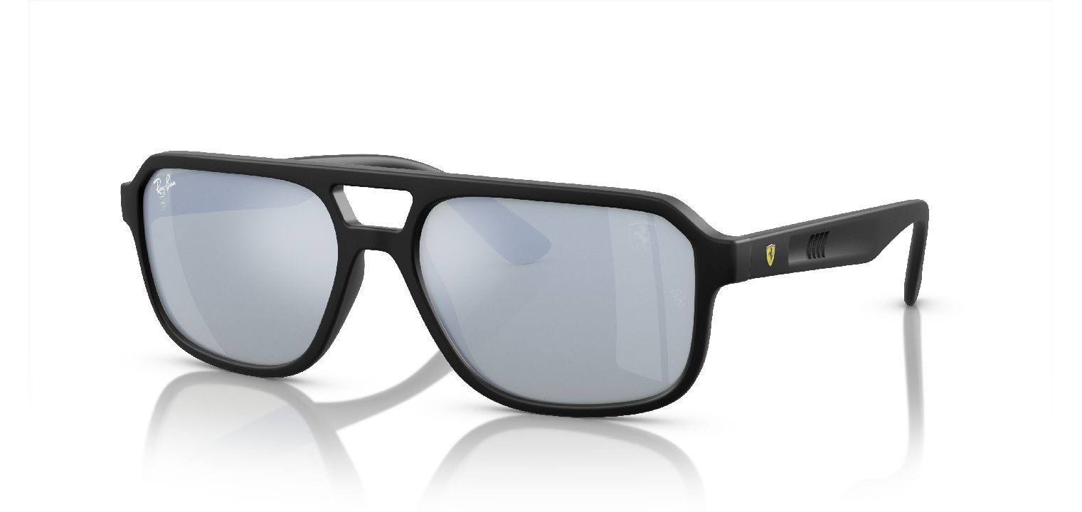 Ray-Ban Rechteckig Sonnenbrillen 0RB4414M Schwarz für Herr-Dame