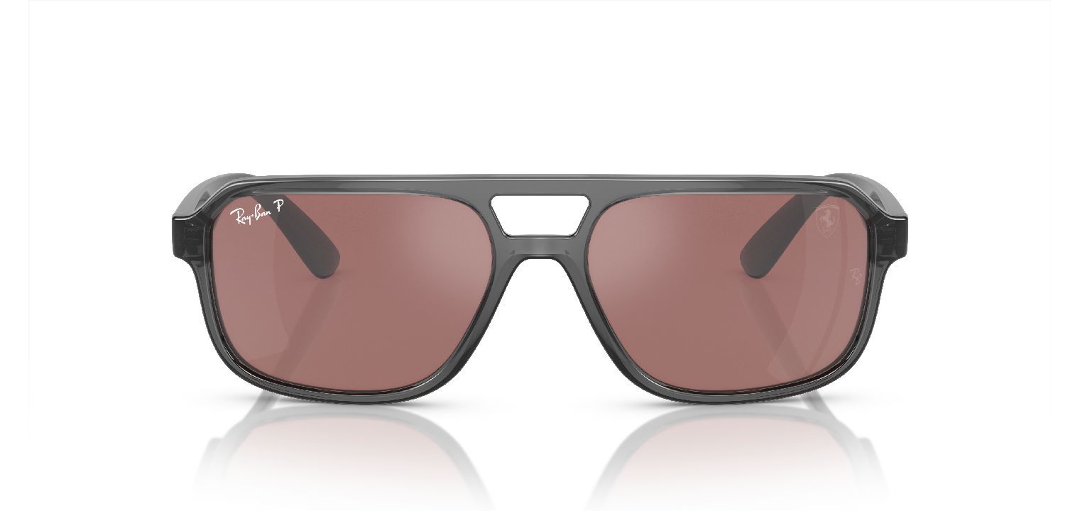 Ray-Ban Rechteckig Sonnenbrillen 0RB4414M Grau für Damen/Herren