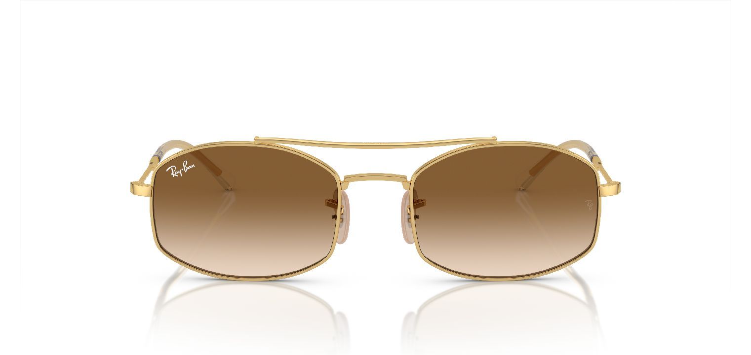 Ray-Ban Oval Sonnenbrillen 0RB3719 Gold für Herr-Dame