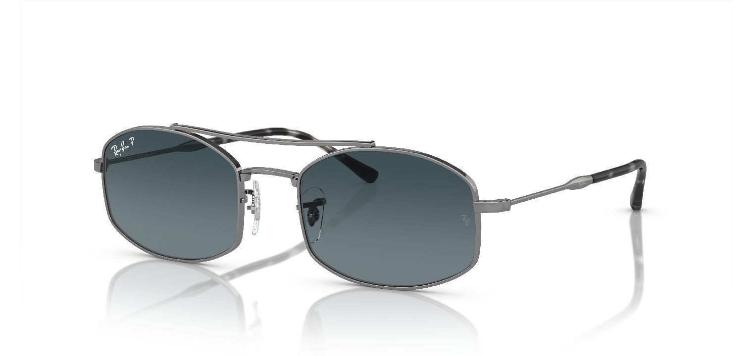 Ray-Ban Oval Sunglasses 0RB3719 Grey for Unisex