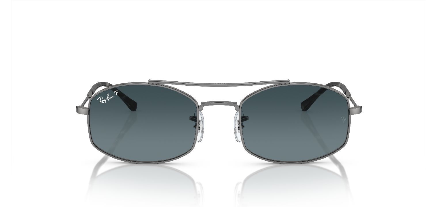 Ray-Ban Oval Sonnenbrillen 0RB3719 Grau für Damen/Herren