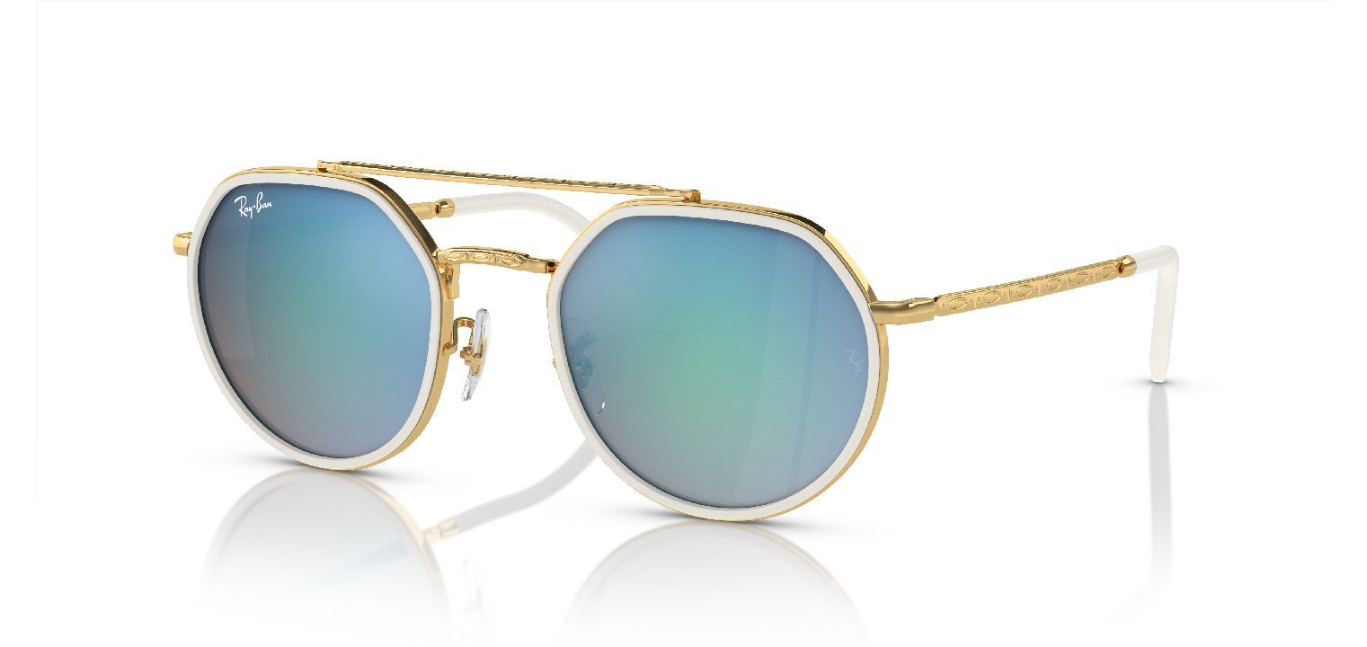 Ray-Ban Rund Sonnenbrillen 0RB3765 Gold für Herr-Dame