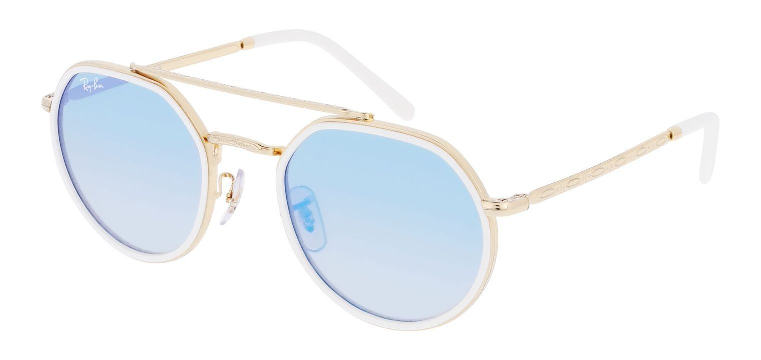 Ray-Ban Round Sunglasses 0RB3765 Gold for Unisex