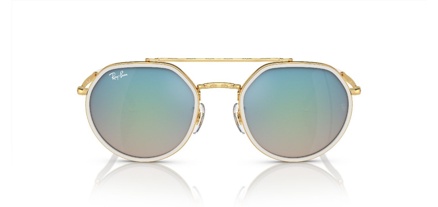 Ray-Ban Rund Sonnenbrillen 0RB3765 Gold für Herr-Dame
