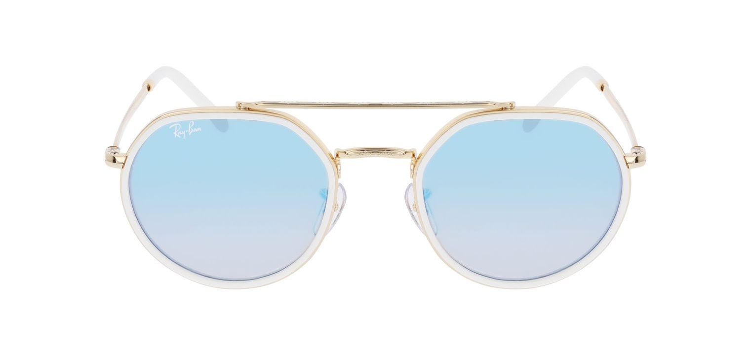 Ray-Ban Rund Sonnenbrillen 0RB3765 Gold für Damen/Herren